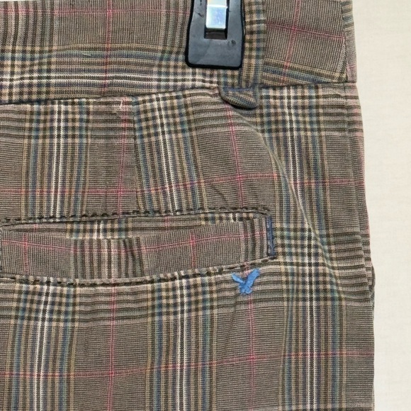 E-111 American Eagle Outfitters Green & Cream Plaid MIDI Skirt‎ Size 0 - Picture 9 of 13